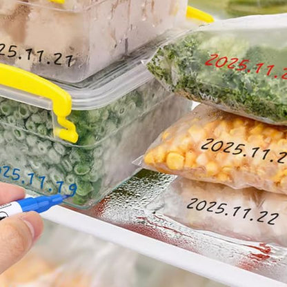 Individulized Freezer Marker Pen with Smudges Inks Ergonomic Designs for Easy Identification of Food and Samples Low Temperature Marker Pen - color: Blue