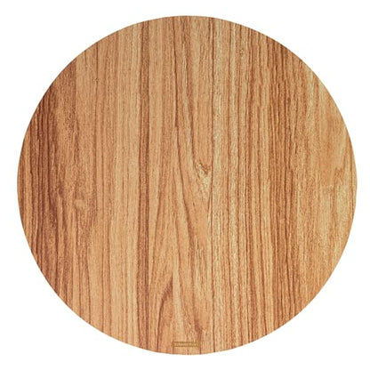 Cater Tek 13.8 Inch Charcuterie Boards, 10 Faux Wood Cheese Boards - Round, Stackable, Paper Cardboard Charcuterie Boards, Disposable, For Serving At Catered Events - Restaurantware - color: Natural, size: 13 3/4"