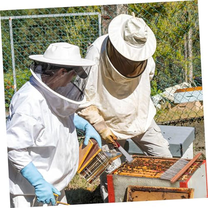 Abaodam Ergonomic Beekeeping Tools Hive Tool j Hook Brush Set Dadant Supplies Beehive Cleaning