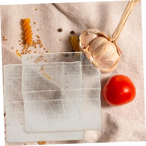 SHOWERORO Tofu Making Supplies 6 Pcs of Reusable Cheesecloth Bags Straining Fabric for Cheese Yogurt Milk Unbleached Cotton Easy to Clean