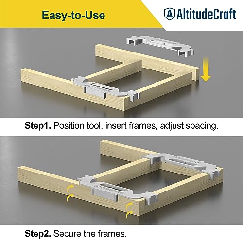 Framing Tools - 16'' Framing Stud Layout Tool, Stud Framing Jig for 16 Inch On-Center Precision Wall Stud Framing Measurement (2-Piece Set) - style: 16 Inch 2-Piece Set