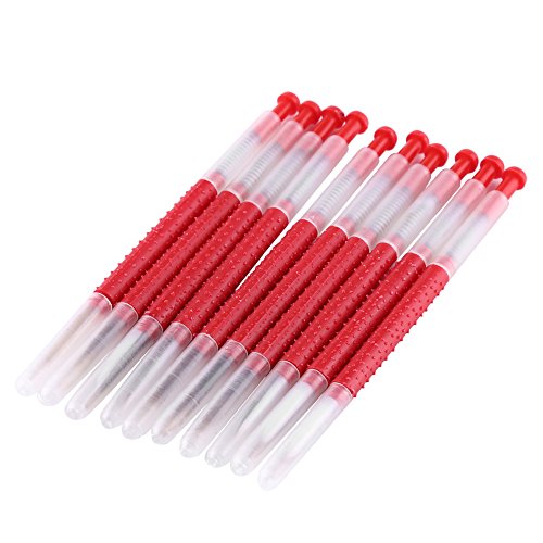 Professional Beekeeping Grafting Tools Set 10pcs Chinese Style Queen Rearing Implements with Flexible Reed for Bee Larvae Transfer Plastic Red Beekeeping Equipment