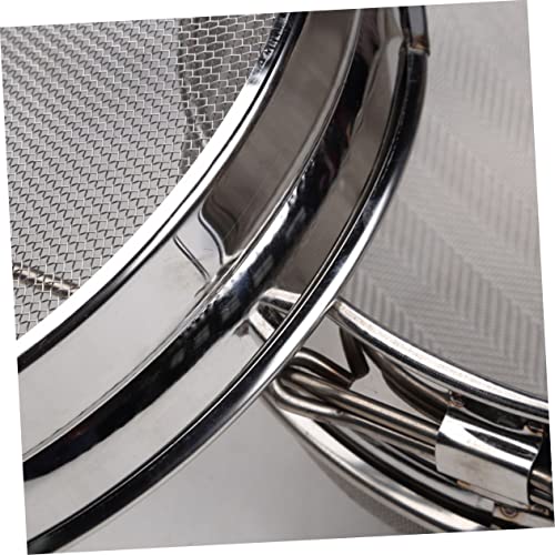 Unomor Strainer Double Sieve Stainless Steel Mesh Filter Beekeeping Filter Strainer 24cm x 10cm