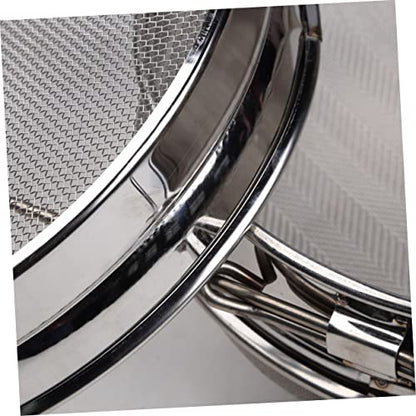 Unomor Strainer Double Sieve Stainless Steel Mesh Filter Beekeeping Filter Strainer 24cm x 10cm