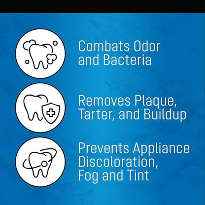 ZENGATE Retainer Cleaner Tablets for Dentures, Retainers, Aligners & Mouth Guards – 240 Denture Cleaning Tablets (8 Month Supply), Removes Plaque, Stains & Odor – FSA HSA Eligible - style: 2 Pack