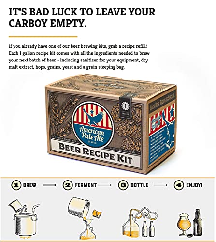Craft A Brew Recipe Kit - American Pale Ale Refill - 1 Gallon - Ingredients for Home Brewing Beer - color: American Pale Ale