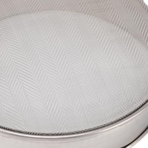 Sorandy Stainless Steel Honey Strainer, Double Sieve Beekeeping Equipment Honey Filter Screen with Extendable Arm 16.3in, for 5 Gallon Buckets