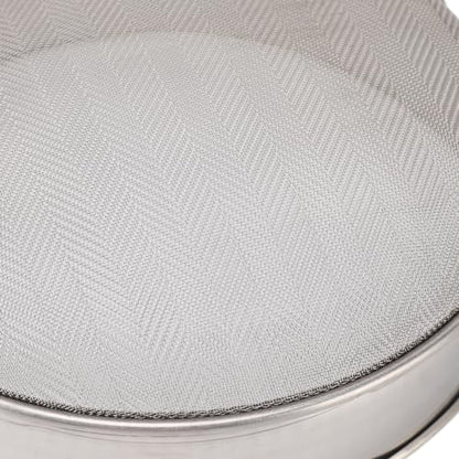 Sorandy Stainless Steel Honey Strainer, Double Sieve Beekeeping Equipment Honey Filter Screen with Extendable Arm 16.3in, for 5 Gallon Buckets