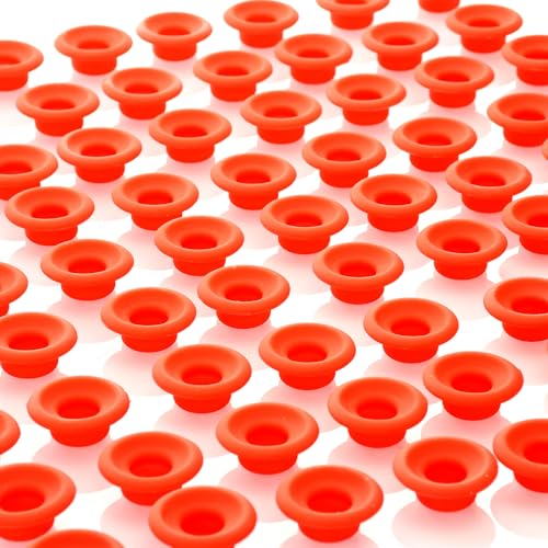10PCs Dopamine color Silicone Gaskets Washers Seals for Cap Swing Flip Top for Home Brew Beer Soda Bottle Sealing (Red) - color: Red