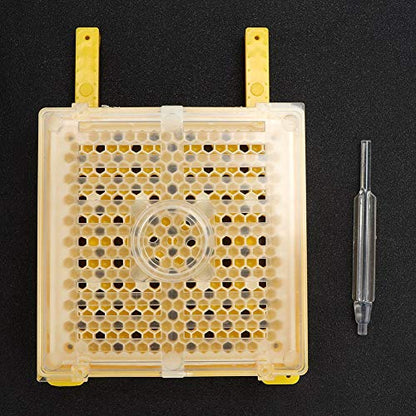 Queen Rearing Kit, Sturdy, Durable, Non, Lightweight Plastic Beekeeping Tools Set with 50 Pieces Bee Cage and 300 Pieces Bee Cup for Professional Beekeepers