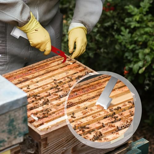 Tenalleys Stainless Steel Beekeeping Hive Tool Frame Lifter and Scraper J Hook Tool (1 Pack) - color: 1 Pack