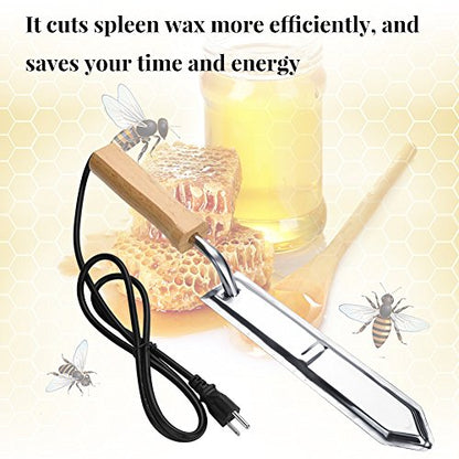 Electric Uncapping Knife, Acogedor Bee Uncapping Knife Electric Honey Knife Honey Scraper Beekeeping Hot Knife Stainless Steel Cutter (US Plug)