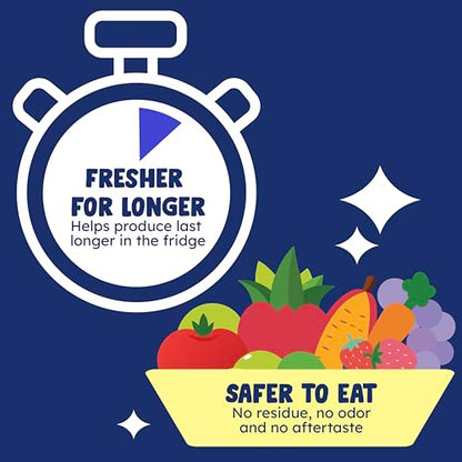 Originally Yellow USA Made Fruit And Vegetable Wash | Food-Grade Fruit and Veggie Wash With No Aftertaste | Powerful Cleaning &| Plant-Derived Produce Cleaner & fruit washer | 2 lb