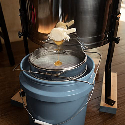 VIVO Double Sieve Stainless Steel Honey Strainer, BEE-V101H | Bee Keeping Equipment Filter