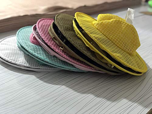 Clothes N Leather Gear Three Layer Ventilated Beekeeping Veil in Round (White, 3 Layer HAT) - color: WHITE