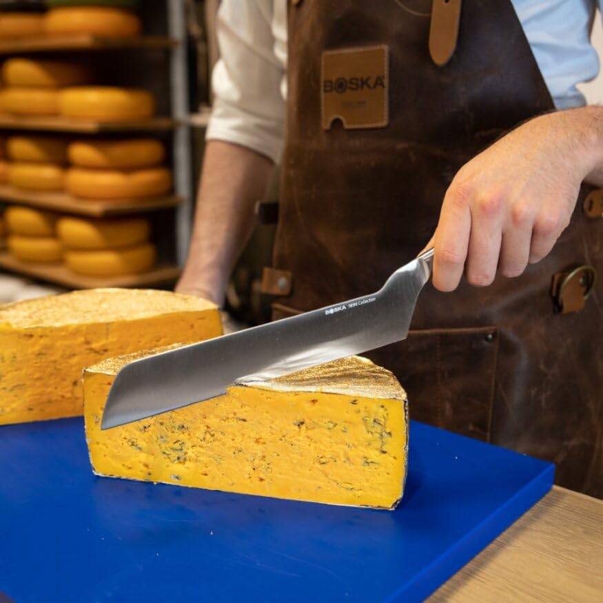 BOSKA Semi-hard Cheese Knife - Blue - Premium Cheese Cutter - for Professional Use - HACCP - Food Safety - Cheese Knives - 1896 Collection - color: Blue, size: 7.9"