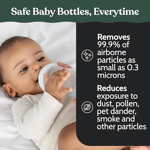 Roobi Hepa Filters Compatible with Baby Brezza. Specially Formulated for Washer Pro. 4 Carbon Neutral Replacement Pack. - style: Hepa Filters