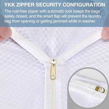 3 pcs Durable Honeycomb Mesh Laundry Bags for Delicates 16" x 19" (2 Large) 12" x 15" (1 Medium) - size: 2 Large X 1 Medium