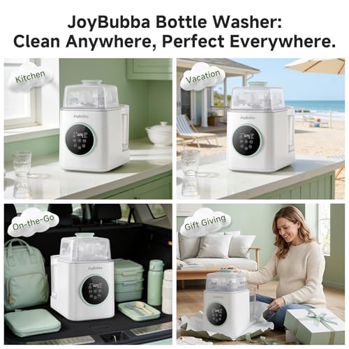 Baby Bottle Washer and Sterilizer with Dryer – 19-Min Fast All-in-One Machine for Baby Bottles, Pump Parts & Accessories, 3 High-Temp Sterilization Modes, 60 Cleaning Tablets - size: C3 Baby Bottle Washer