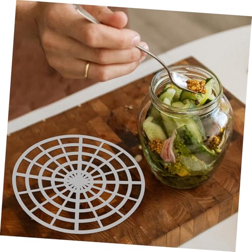5pcs Canning Weights for Fermenting Kimchi Jar Pressure Pickle Keeper Strainer Portable Fermentation Kit