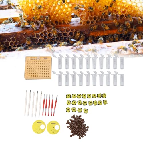 generic Queen Bee Rearing System Beekeeping Cell Cup Kit Plastic Breeding Grafting Equipment Supplies Durable Erosion Tools
