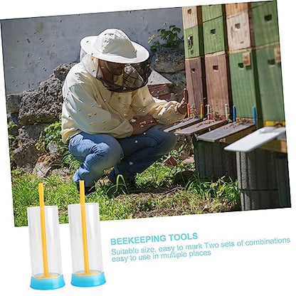 BESPORTBLE 2pcs Queen Mark Bottle Beekeeping Equipment Beekeeper Accessories Marking Tube Random Color