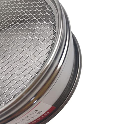 LABALPHA 10 Mesh Lab Sieves, Test Sieve #10 Mesh, 4'' Diameter, 304 Stainless Steel Wire Cloth (2mm) - size: 10 mesh (2mm)