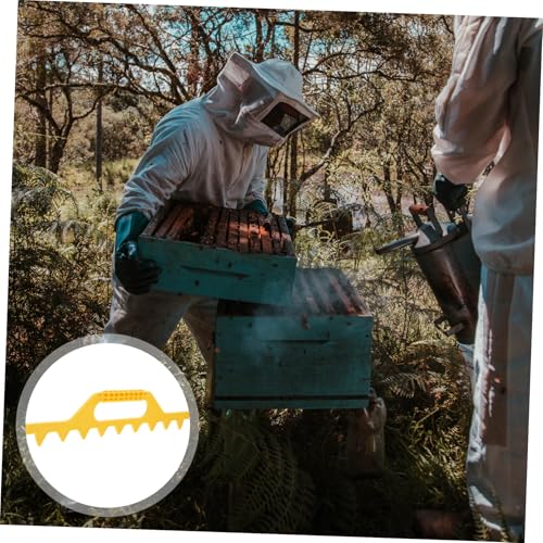 UKCOCO Beehive Frame Spacer Tool Durable Plastic Beekeeping Equipment Lightweight Frame Holder for Accurate Hive Management Reusable Beehive Strip Spacer for All Skill Levels