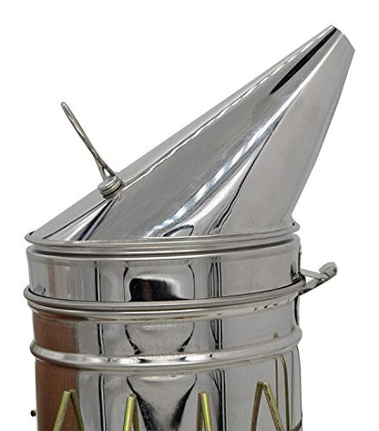 Bee Smoker for Beekeeping, Stainless Steel Bee Hive Smoker with Heat Shield for Beekeeping Supplies TH-BS1