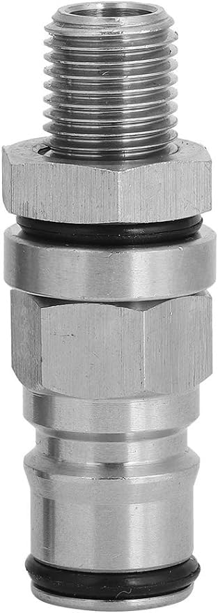 Homebrew 304 Stainless Steel Corny Keg 1/4’’ BSP Ball Lock Post Bulkhead with Poppets 19/32"-18 Gas/Liquid Corny Keg Adapter (Liquid) - size: Liquid