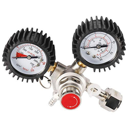 YaeBrew Dual Gauge CO2 Regulator for Draft Beer Homebrew Kegerator CGA320