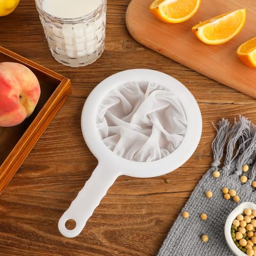 1 Pc Plastic Kefir Fine Mesh Strainer Set, Nylon Kefir Food Strainers Fine Sieve Colander Sifter for Straining & Transferring Tea, Juice, Pasta