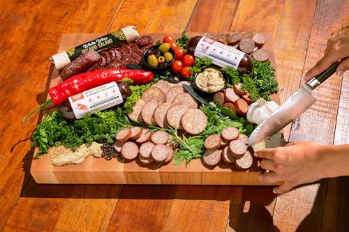 Farmers Market Meat & Cheese Gift Basket, Gourmet Charcuterie Food Gift Box with Summer Sausage, Wisconsin Cheese, Crackers, Honey and Mustard, Keto Friendly Snack Assortment for Holidays & Father’s Day
