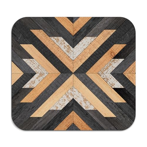 Boho Western Dish Drying Mat - Southwestern Aztec Tribal Absorbent Dish Drying Mat for Kitchen Counter, Coffee Maker Mat for Countertops, Dish Rack Drainer Mat, 16x17.5 Inch -3