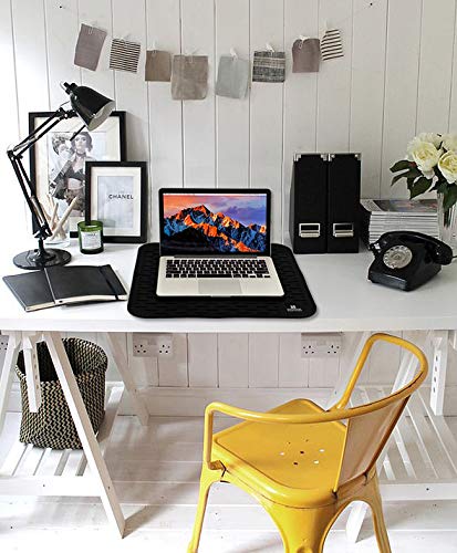 Silicone Dish Drying Mat 17 x 15, Large Countertop Drainer, Sink Protector and Heat Resistant Trivet, Black - color: Black, size: LARGE