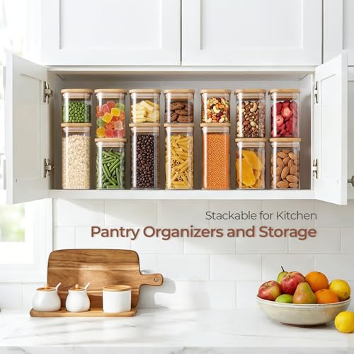 ComSaf Glass Storage Containers With Lids 6-Pack (0.7qt/1.2qt/1.6qt), Glass Pantry Storage Containers, Rectangular Glass Jars With Lid, Glass Canisters For Kitchen Flour Cereal Sugar Tea Coffee Bean - size: 0.7Qt*2/1.2Qt*2/1.6Qt*2