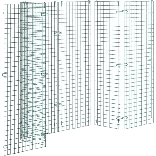 18" x 48" x 61" NSF Commercial Heavy Duty Green Epoxy Wire Security Cage Kit, Metal - color: Green, size: 18" x 48" x 61" Only Security Cage