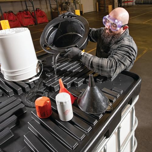 PIG Poly IBC Tote Full-Top Funnel |for IBC Totes with a 6” Dia. Opening | 49.5” L. x 40.7” W. x 5.5” H | PMB30603