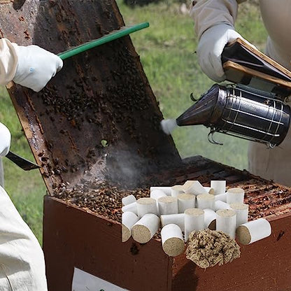 Bee Smoker Pellets Beekeeping Fuel - 108 Packs, Bee Hive Smoker Pellets, Beekeeping Tools, Beekeeping Supplies, Full Combustion, Soft Smoke, Pleasant Smell, Suitable for Outdoor Beekeeping（108Packs）
