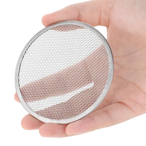 5 Pack Sprouting Lids, 316 Stainless Steel Screen Filter Strainer Lid for 86mm Wide Mouth Mason Jar, Mason Jar Sprouting Lids, Regular Mouth Mesh Bean Sprout Sieve Lid for Bean, Alfalfa, Broccoli