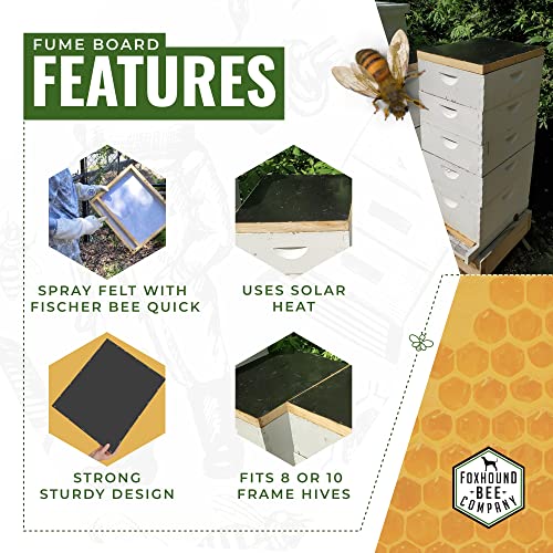 Foxhound Bee Co Universal Solar Fume Board: A Beekeepers Practical Solution for 8-Frame and 10-Frame Honey Harvesting
