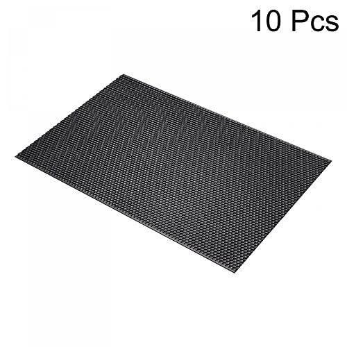 uxcell 10 Pcs Plastic Foundation for Bee Frames, Beehive Foundation Sheets, Honeycomb Sheet Foundation Beekeeping Tool, Black