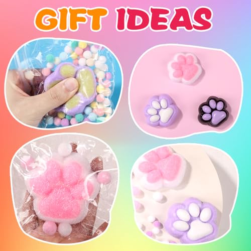 JOICEE Taba Squishy Kit, DIY Squishy Making Kit 18OZ 1:1 AB Liquid Silicone with 6 Molds for Make Your Own Super Soft Squishies Maker Kits Birthday Holiday Gifts Party Favors - style: Taba2