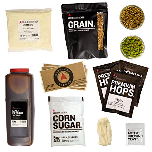 Northern Brewer Homebrewing Starter Kit, Block Party Amber, 5 Gal - size: Block Party Amber with Testing Equipment
