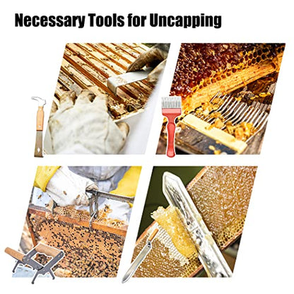 Beehive Starter Kit 10-Frame Bee Boxes and Frames Starter Kit Wax Coated Bee Hives and Supplies Starter Kit Including Beekeeping Tools Kit with Beekeeping Veil - size: 10 Frames