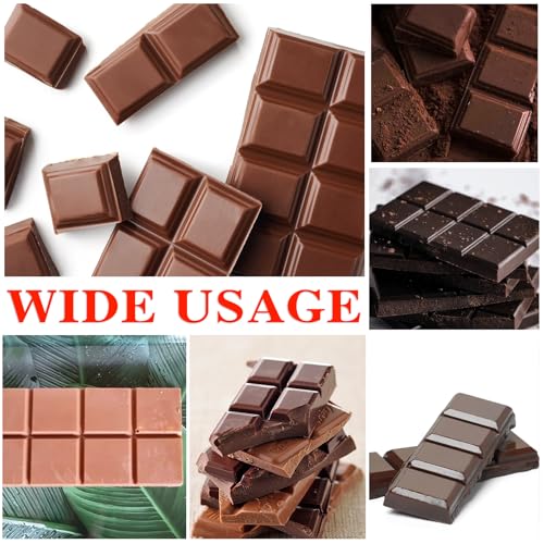 2 Pieces Silicone Break Apart Chocolate Moulds,Silicone Square Mold,Non-Stick Candy Chocolate Bar Mold,Reusable Candy Protein Silicone Chocolate Mold （D） - color: 2pcs