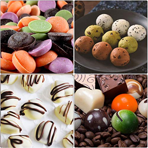 Palksky 140-Cavity Small Round Silicone Mold/Semicircle Chocolate Drops Mold/Dog Treats Pan/Semi Sphere Gummy Candy Molds for Ganache Jelly Caramels Cookies Pet Treats Baking Mold - color: 1PCS 140-Cavity