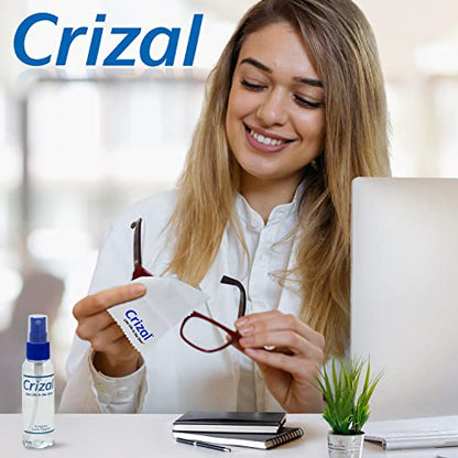Crizal Eyeglass Lens Cleaning Solution – 4 Pack – Safe for AR-Coated Lenses – Designed & Tested by The AR Coating Experts - color: 2oz Spray / 4 Pack