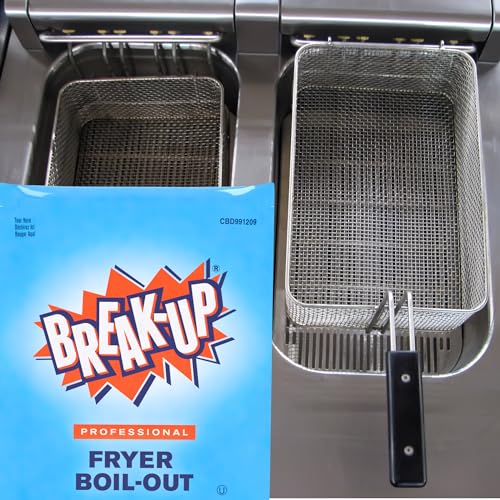 Diversey Break-Up Professional Fryer Boil-Out Cleaner Liquid, Heavy-Duty Food Service Fryer Degreaser, Removes Carbonized Grease, Portion-Control Packets, 2 oz (Case of 36) - size: 2 Fl Oz (Pack of 36)