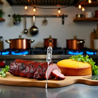 Silver Kitchen Digital Food Thermometer Meat Cake Milk BBQ Cooking Household Thermometer Probe Gauge Electronic Oven Tool,Kitchen Utensils and Gadgets